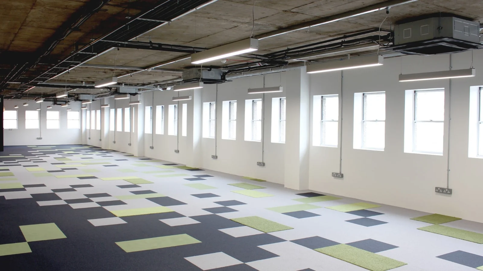 Retrofitting modular ceiling panels to LED