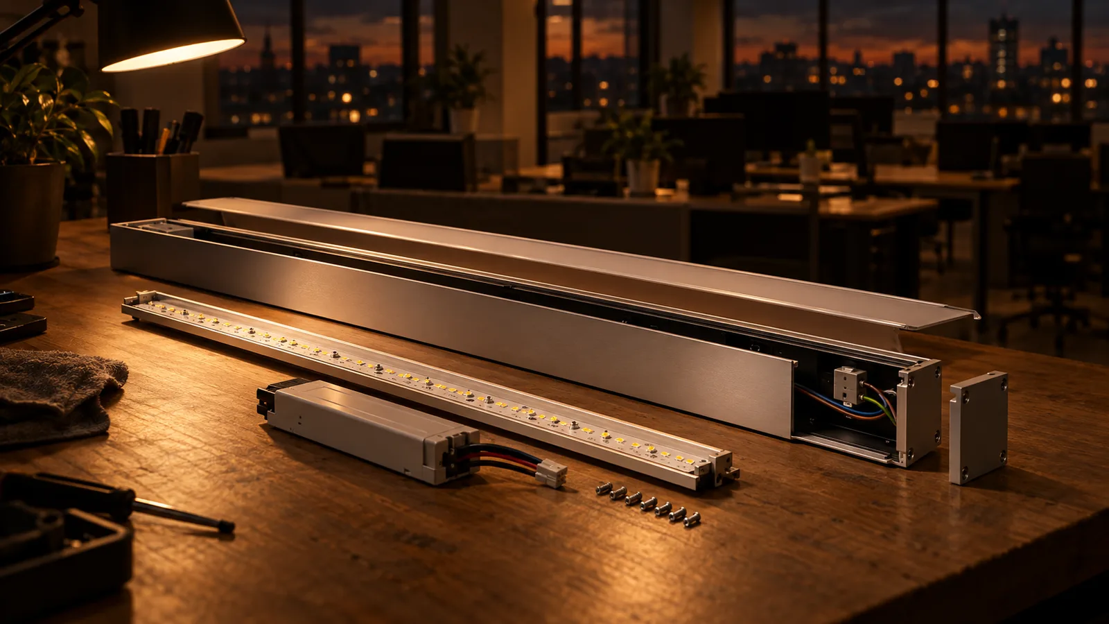 TM66 circularity scoring and lighting retrofit